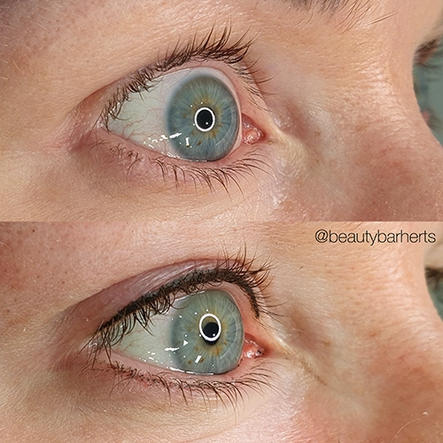 Hooded eyes eyeliner tattoo buntingford